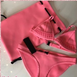 Triangl Swimwear NWT Pink Gigi Top XS Bottom S